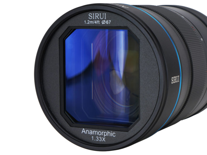 Sirui 75mm f/1.8 1.33x Anamorphic lens for Nikon Z mount (APS-C) Anamorphic Lens | Sirui Australia | 2