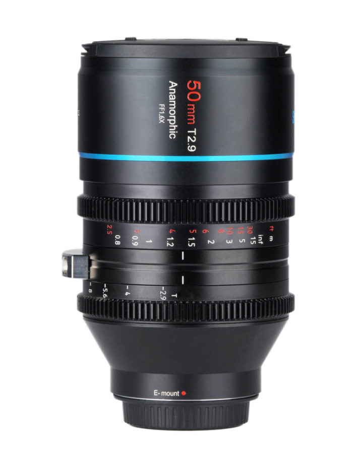 Sirui 50mm T2.9 1.6x Anamorphic lens for Sony E Mount (Full Frame) Anamorphic Lens | Sirui Australia | 4
