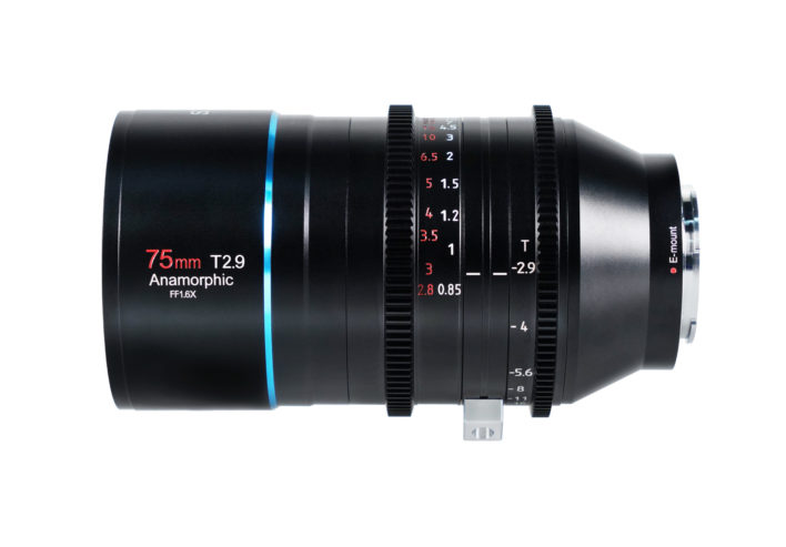 Sirui 75mm T2.9 1.6x Anamorphic lens for Sony E Mount (Full Frame) Anamorphic Lens | Sirui Australia | 3