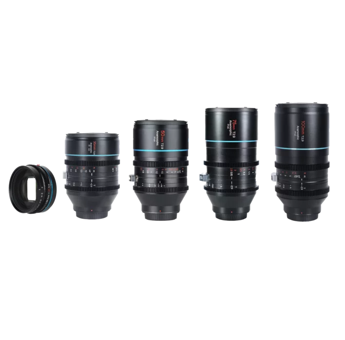 Sirui T2.9 1.6x Anamorphic Lens Kit for L Mount (Leica/Panasonic/Sigma) + 1.25x Anamorphic Adapter Anamorphic Lens | Sirui Australia |