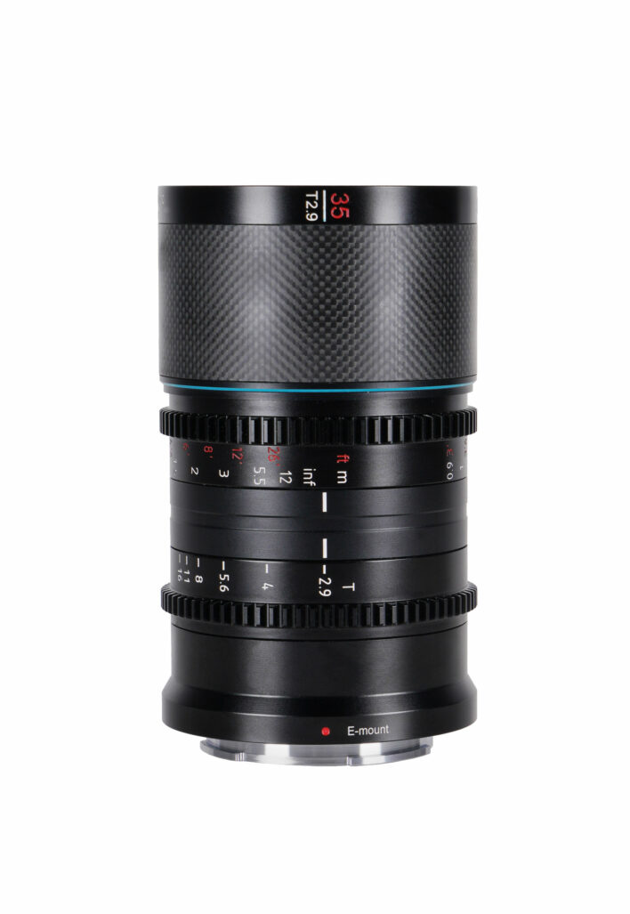 Sirui 35mm T2.9 1.6x Carbon Fiber Anamorphic lens for DJI DL Mount (Blue Flare) Anamorphic Lens | Sirui Australia | 7