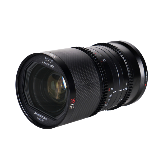 Sirui 35mm T2.9 1.6x Carbon Fiber Anamorphic lens for Sony E Mount (Neutral Flare) – EX DEMO EX DEMO | Sirui Australia |