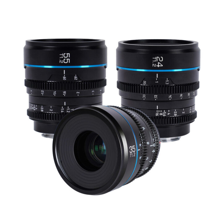 Sirui Nightwalker T1.2 S35 Cine Lens Set for M4/3 Mount – Black APSC/S35/MFT | Sirui Australia |