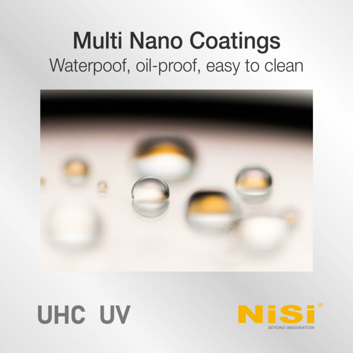 NiSi 58mm UHC UV Protection Filter with 18 Multi-Layer Coatings UHD | Ultra Hard Coating | Nano Coating | Scratch Resistant Ultra-Slim UV Filter | Sirui Australia | 5