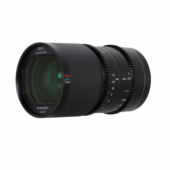 Sirui 50mm T2.9 1.6x Carbon Fiber Anamorphic lens for Canon RF Mount (Neutral Flare) Anamorphic Lens | Sirui Australia |