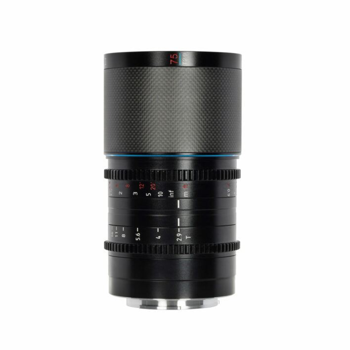 Sirui 75mm T2.9 1.6x Carbon Fiber Anamorphic lens for Sony E Mount (Blue Flare) Anamorphic Lens | Sirui Australia | 6