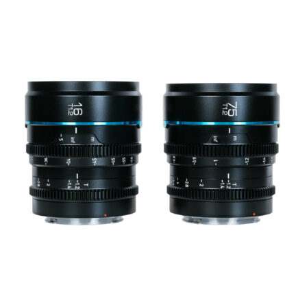 Sirui Nightwalker 16mm & 75mm T1.2 S35 Cine 2-Lens Set for M4/3 Mount – Black APSC/S35/MFT | Sirui Australia | 2